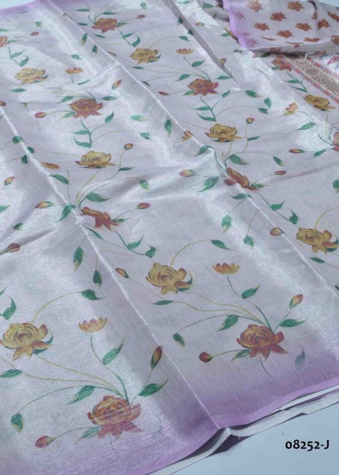 Amrutha - 08252-J   Fairy Tale Lavender Color Digital Printed Uppada Saree CM1252990 (RR2E)