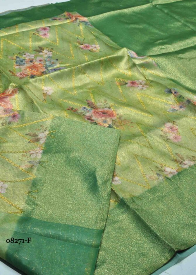 Jovitha -08271-F  Green Color Excellent Chanderi Silk Saree CM1263521 [LR5E]