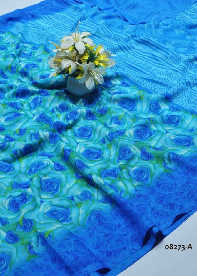 Avanthika - 08273-A Blue Color Synthetic Saree CM1258288 (LR9B)