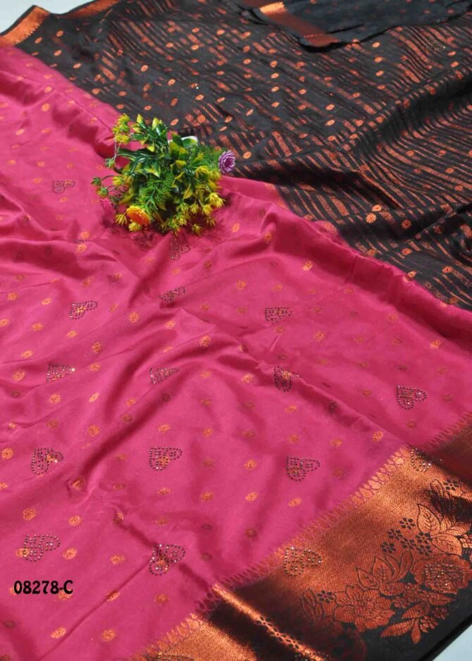 Ishanvi -08278-C  French Rose Pink Color Traditonal Wear Mysore Crepe Silk Saree CM1253235 (LR3C)