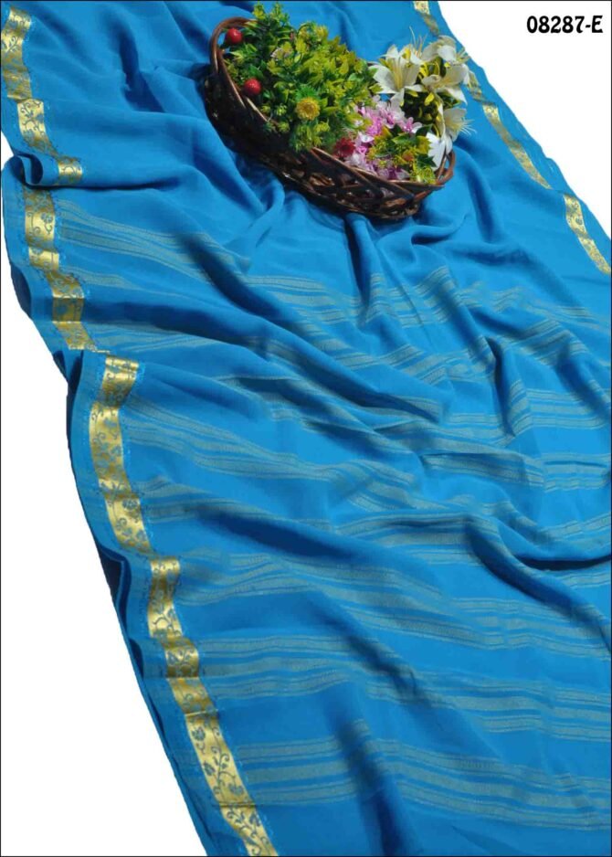 Ashmitha -08287-E  SkyBlue Color New Arrival Georgette Saree CM1249776 (LR11C)