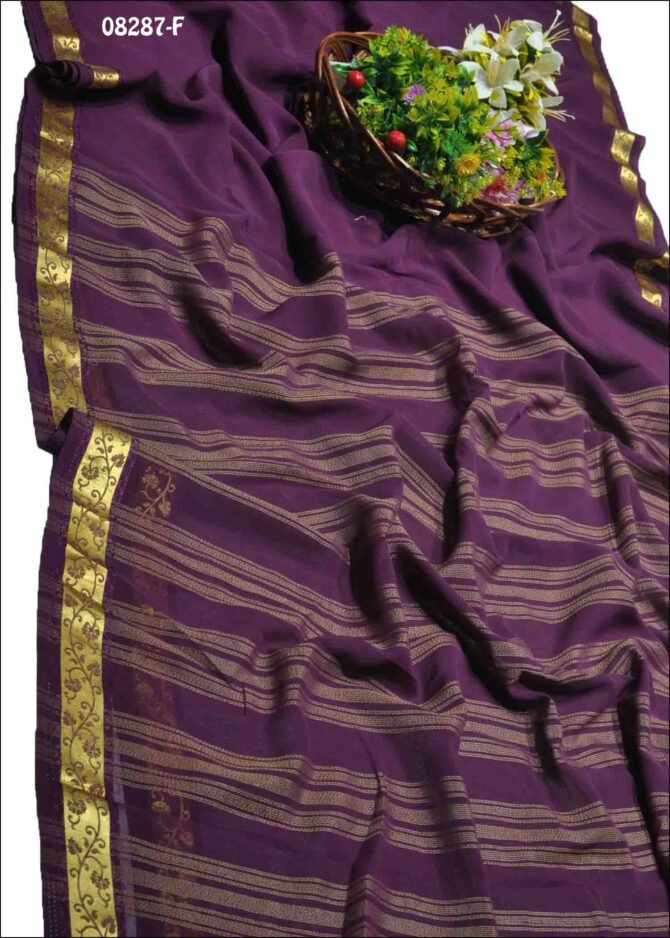 Ashmitha -08287-F  Purple Color New Arrival Georgette Saree CM1249776 (LR11C)