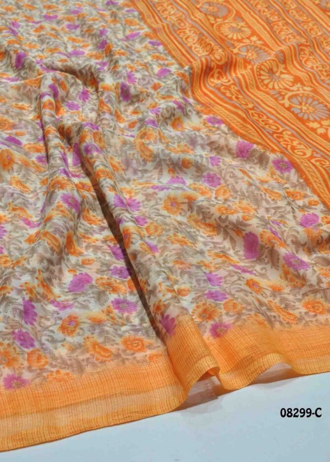 Mithunya -08299-C  Tan Color Simply Synthetic  Saree CM1267395 (LR11E)