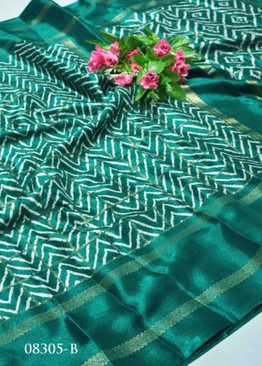 Roshi - 08305-B  Turtle Green Color Elegant Look Crepe Saree CM1251628 (LR11B)