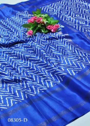 Roshi - 08305-D  Admiral Blue Color Elegant Look Crepe Saree CM1251628 (LR11B)