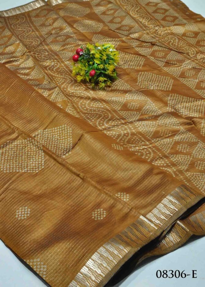 Bavishya -08306-E Birch Brown Color Elagant Look Dola Silk Saree CM1271129 (LR6C)