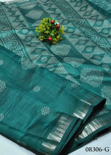 Bavishya -08306-G Pine Green Color Elagant Look Dola Silk Saree CM1271129 (LR6C)