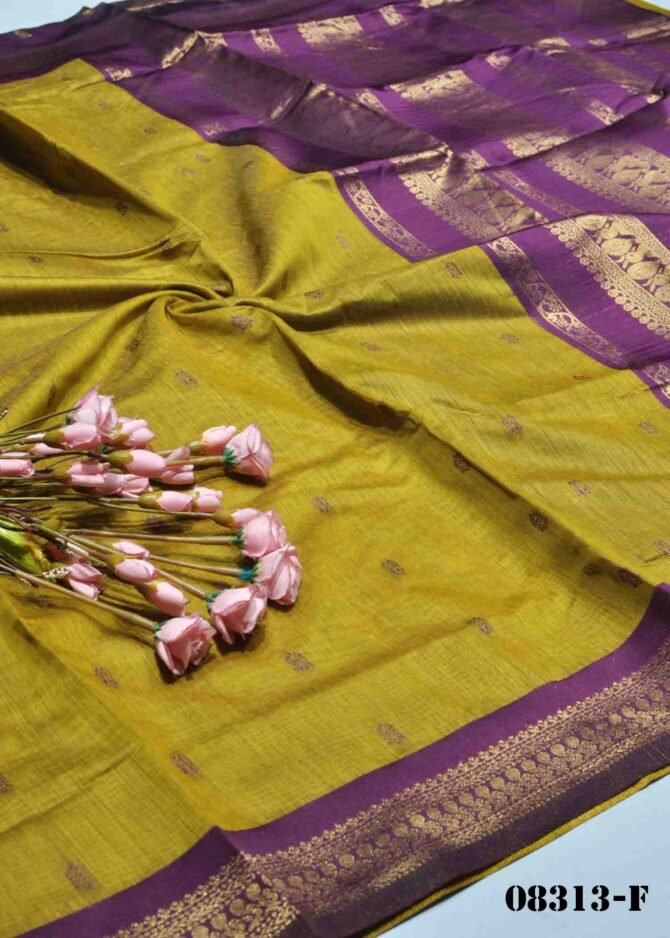 Lakshmika -08313-F Tea Green Color Elagant  Rich Look Silk Cotton Saree CM1246806 (RR1B)