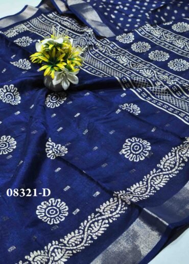 Vinita -08321-D Navy Blue Color Lightweight Dola Silk Saree CM1252965 (LR5D)