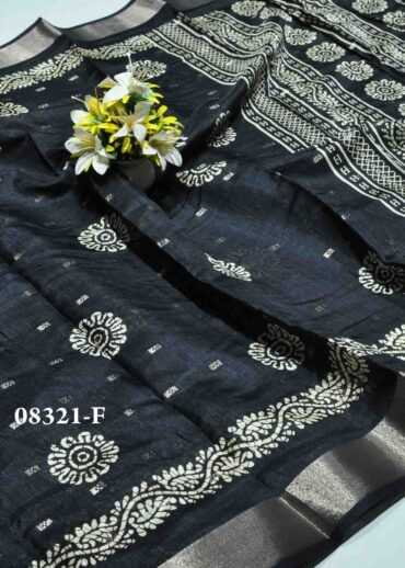 Vinita -08321-F Black Color Lightweight Dola Silk Saree CM1252965 (LR5D)