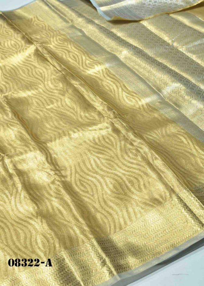 Vidhya - 08322-A  Golden Yellow Color Shiny Tissue  Latest Trending Saree CM1251568 (RR2D)