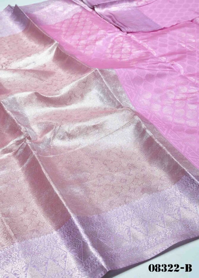 Vidhya - 08322-B  Baby Pink Color Shiny Tissue  Latest Trending Saree CM1251568 (RR2D)