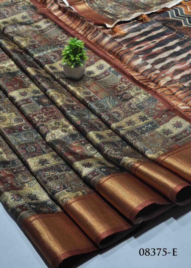 Revathi -08375-E Multi Color Beautiful Dola Silk Saree CM1262479 (LR5C)