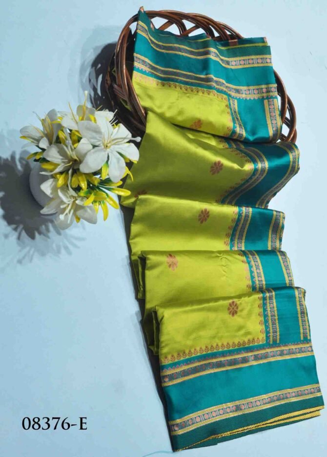 Anjali -08376-E  Pear Green Color Excellent Rich Look Banarasi Saree CM1248049 (LR1C)