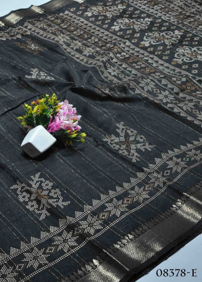 Vamika -08378-E Black Color Elagant Look Dola Silk Saree CM1252967 (LR6D)