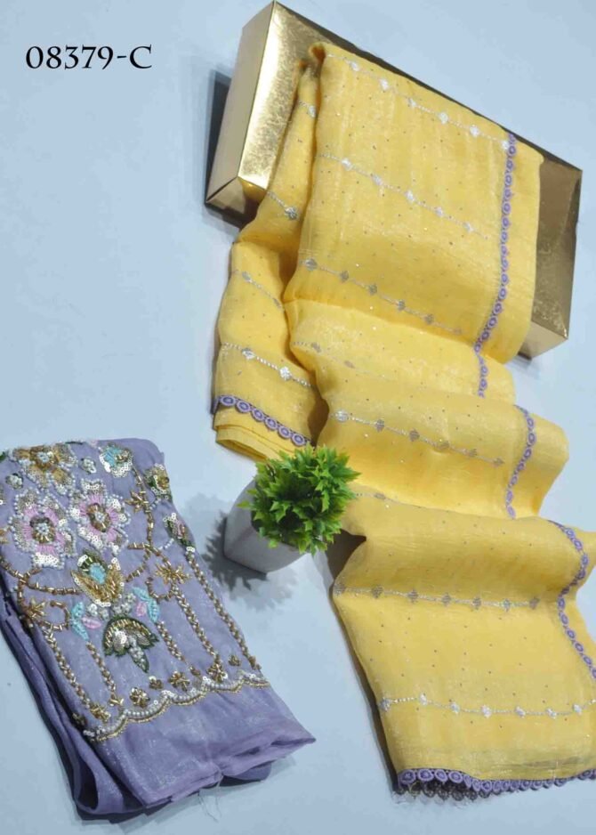 Kasthuri -08379-C Vanilla Yellow Color New Arrival Designer Space Silk Saree CM1247899 (LR8D)