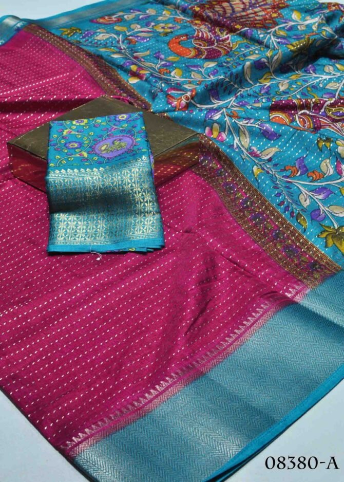 Chandini -08380-A  Cherry Pink Color Elagant Look Dola Silk Saree CM1262417 (LR6C)