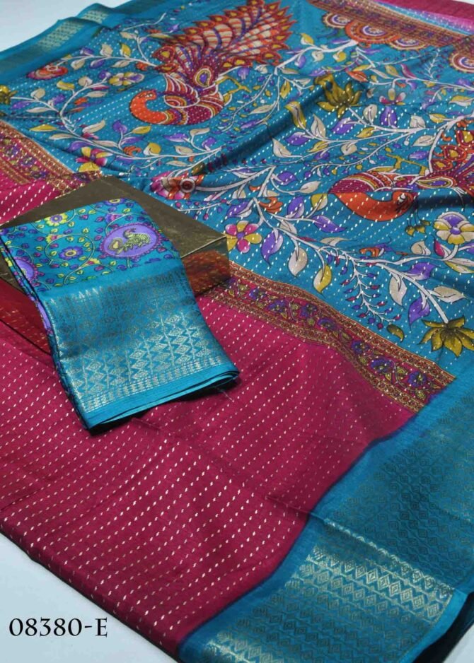 Chandini -08380-E  Cherry Pink Color Elagant Look Dola Silk Saree CM1262417 (LR6C)