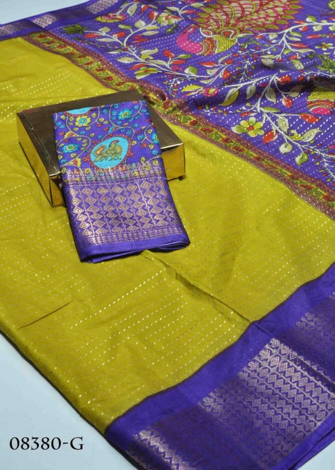 Chandra -08380-G  Tea Green Color Elagant Look Dola Silk Saree CM1262417 (LR6C)