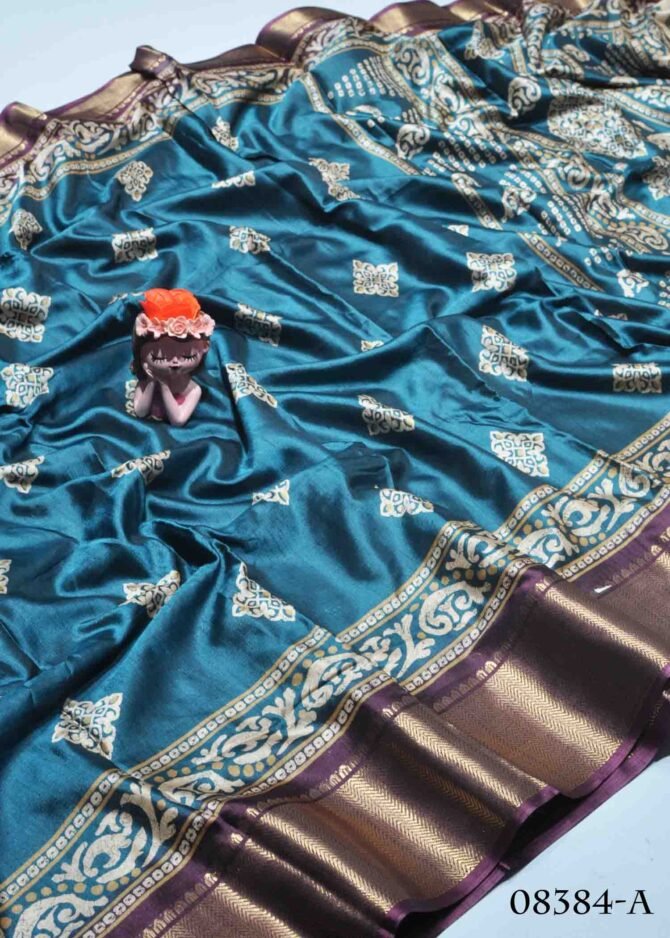 Aniya -08384-A  Denim Blue Color Elagant Look Dola Silk Saree CM1252376 (LR7B)