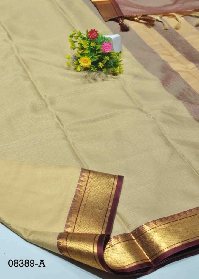 Sharika -08389-A Light Tan Color Elegant Look Jute Cotton Saree CM1268451 (LR7E)