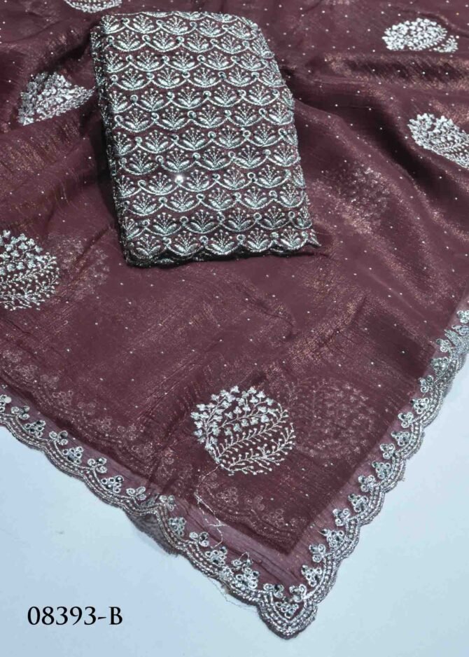 Gopika -08393-B Toffee Brown Color New Arrival Shiny Space Silk Saree CM1265971 (LR8E)