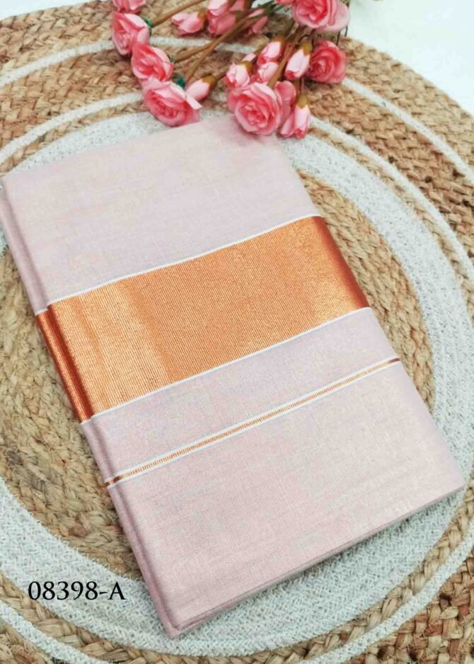 Bhumika -08398-A Half white Color Onam Special Poly Cotton Saree CM1268709 (LR4D)