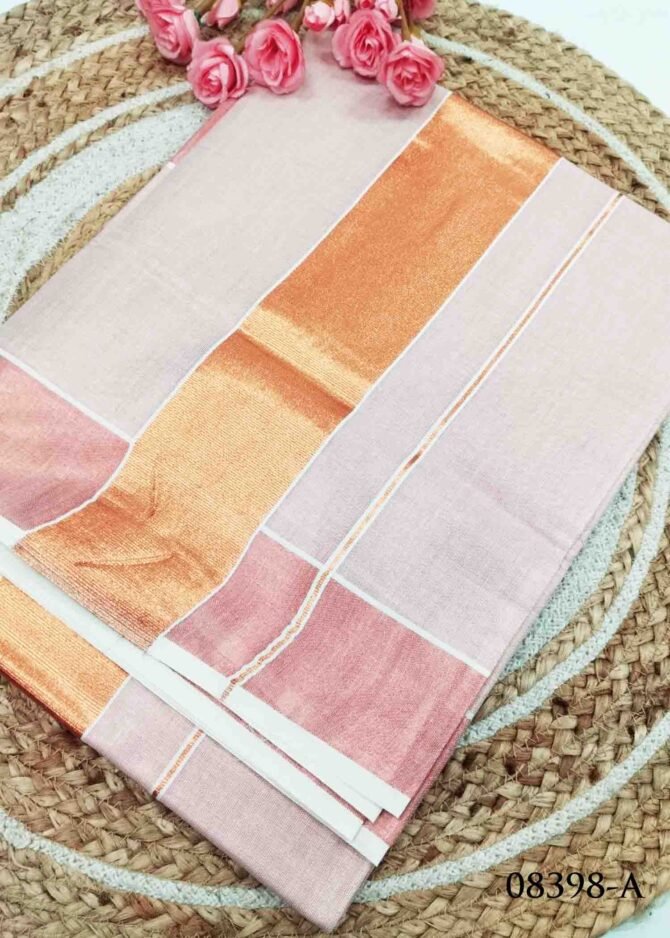 Bhumika -08398-A Half white Color Onam Special Poly Cotton Saree CM1268709 (LR4D)