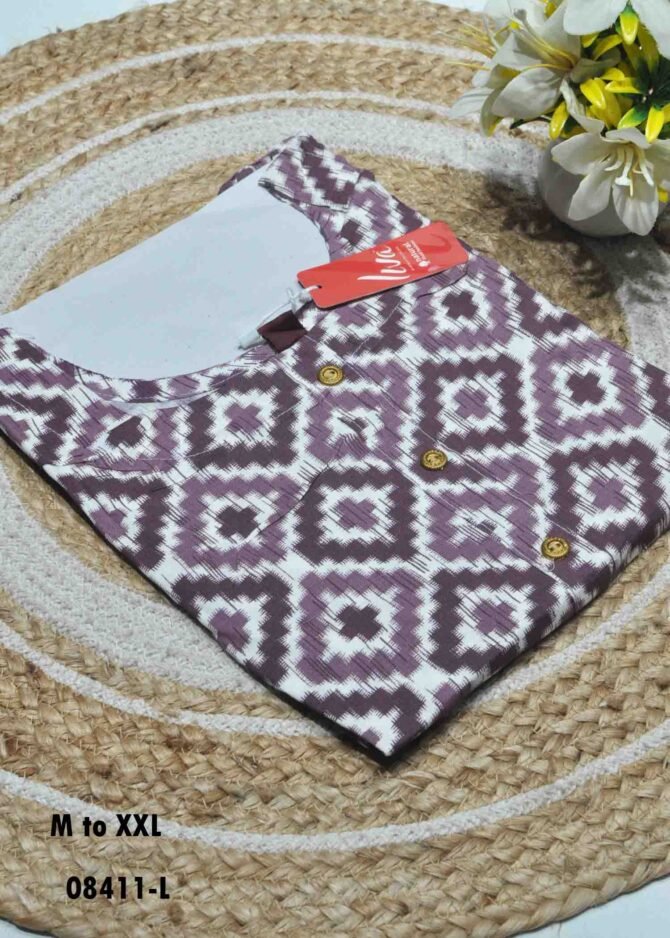 Miruthula - 08411-L  Purple Color Rayon  Readymade Kurti CM1258378 (RR2C)