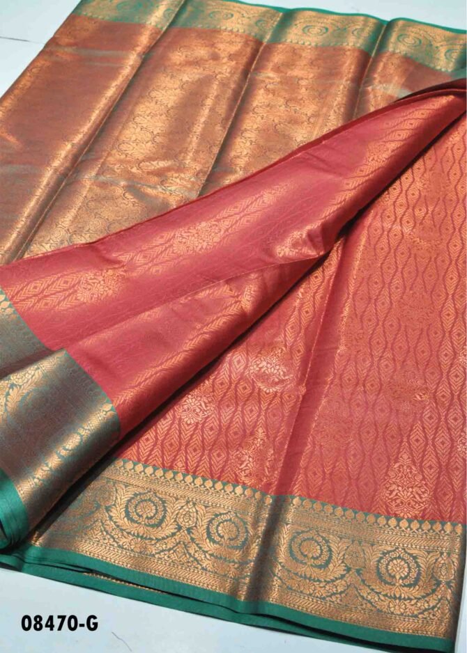 Raja Rani - 08470-G Red  Color Rich Look Kanchipuram Silk  Saree with Blouse work CM1261367 (RR3D)