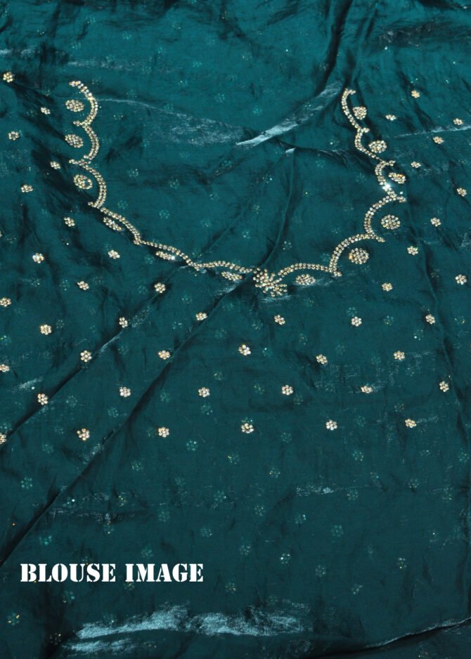 Riya -08336-A Oxford Blue Color New Arrival Heavy Stone Work Shiny Space Silk Saree CM1253883 (RR8A)