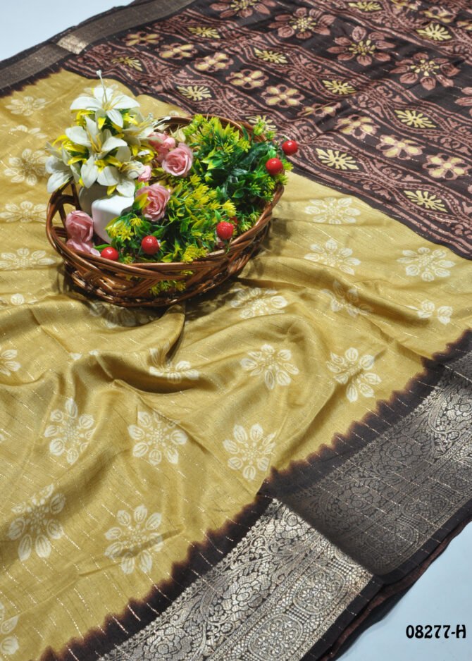 Arunika -08277-H  Straw Yellow Color Elagant Look Dola Silk Saree CM1254420 (LR5E)