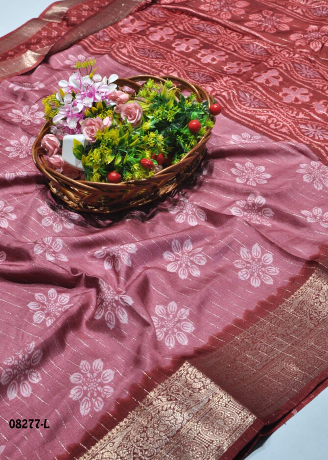 Arunika -08277-L  Claret Red Color Elagant Look Dola Silk Saree CM1254420 (LR5E)