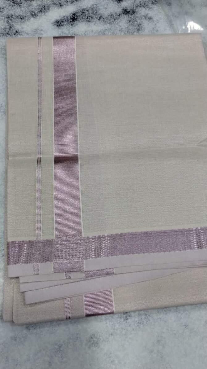 Sachin 08300-A Light ash color tissue dhoti CM1181425