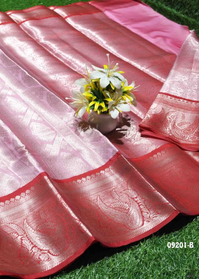 Thendral - 09201 -B  TaffyPink Color Traditional Wear Cora Silk Saree CM1282053 (LR1D)