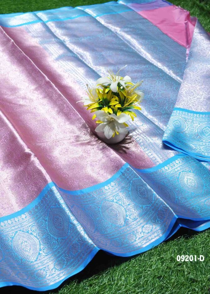 Thendral - 09201 -D  BloomPink Color Traditional Wear Cora Silk Saree CM1282053 (LR1D)