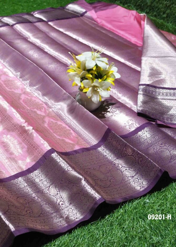 Thendral - 09201 -H  TaffyPink Color Traditional Wear Cora Silk Saree CM1282053 (LR1D)