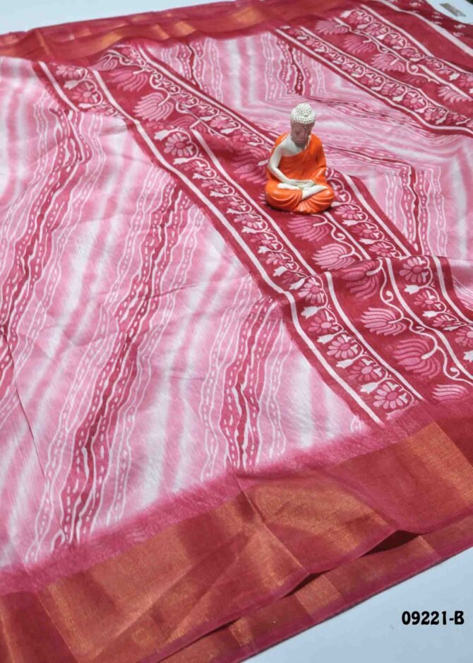 Hanisha -09221-B  ClaretRed Color Simply Synthetic Cotton Saree CM1282389 (LR5C)