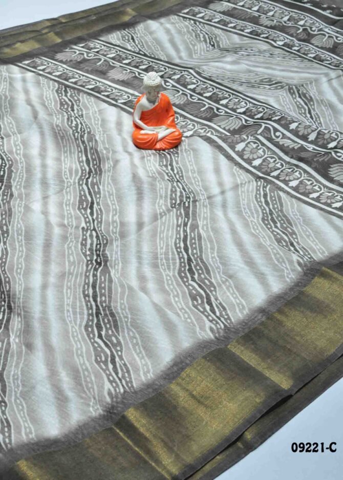 Hanisha -09221-C  CedarBrown Color Simply Synthetic Cotton Saree CM1282389 (LR5C)