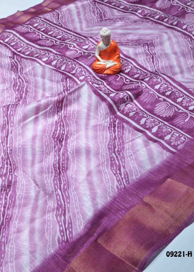 Hanisha -09221-H  MauvePurple Color Simply Synthetic Cotton Saree CM1282389 (LR5C)