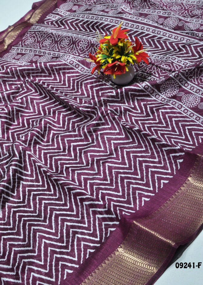 Jayshuky -09241-F  Purple Color Simply Synthetic Cotton Saree CM1285243 (LR5C)