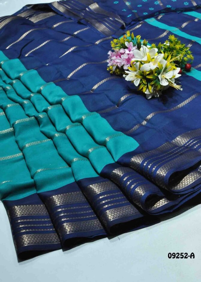 Meena -09252-A  PineGreen Color New Arrival Elagant Look Moss Chiffon Saree CM1285823 (LR6C)