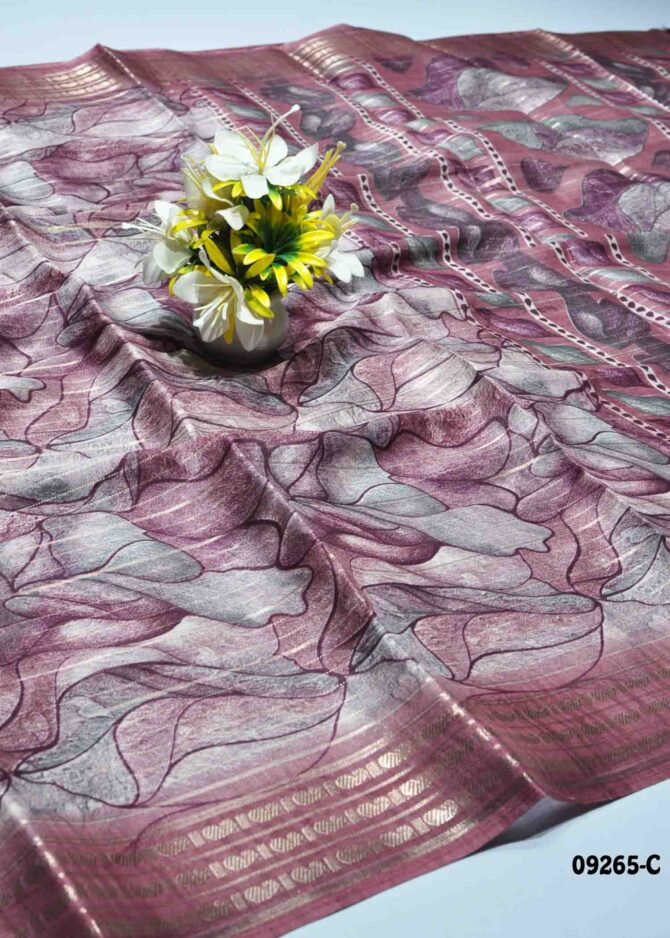 Deeksha -09265-C  Purple Color New Arrival Elagant Look Moss Chiffon Saree CM1285395 (LR7C)