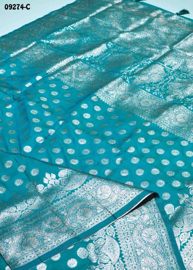 Lekhashri - 09274-C  SkyBlue Color Rich Look Traditional Wear Banarasi Saree CM1283417 (LR1E)