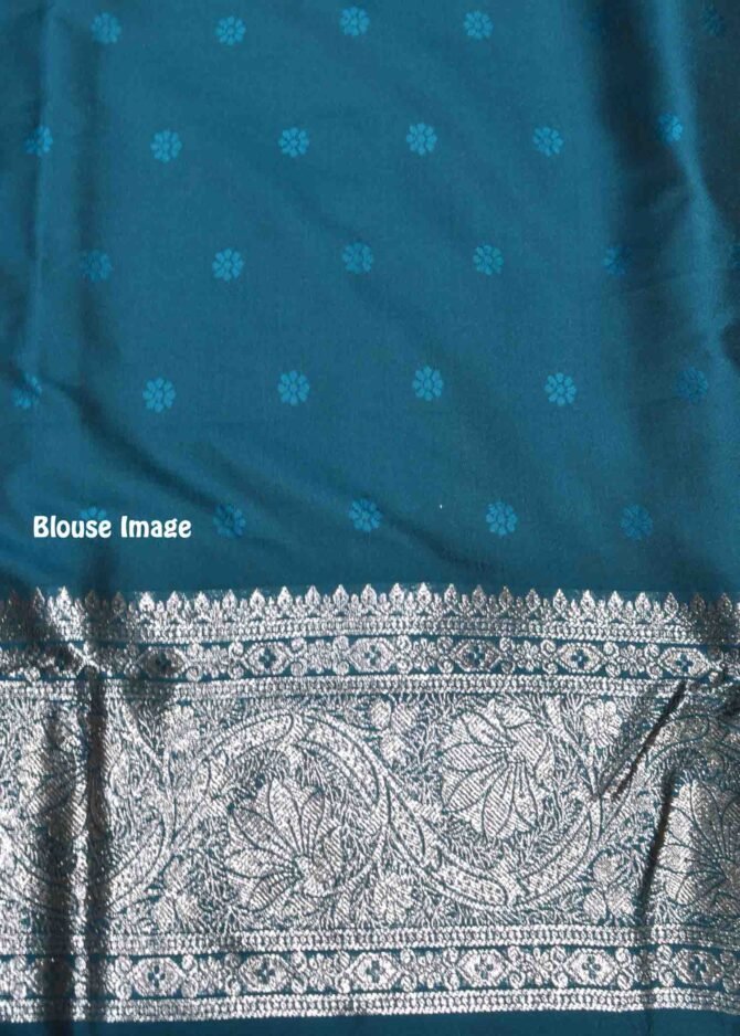 Lekhashri - 09274-E  PeacockBlue Color Rich Look Traditional Wear Banarasi Saree CM1283417 (LR1E)