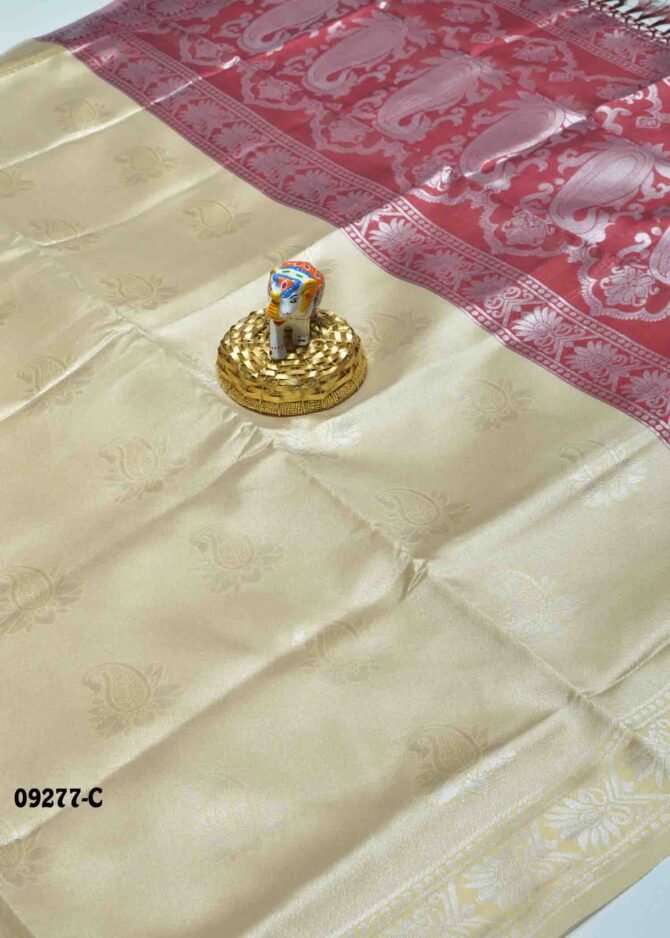 Kadambari - 09277-C  Tan Color Elagant Banarasi Saree CM1283433 (LR2B)