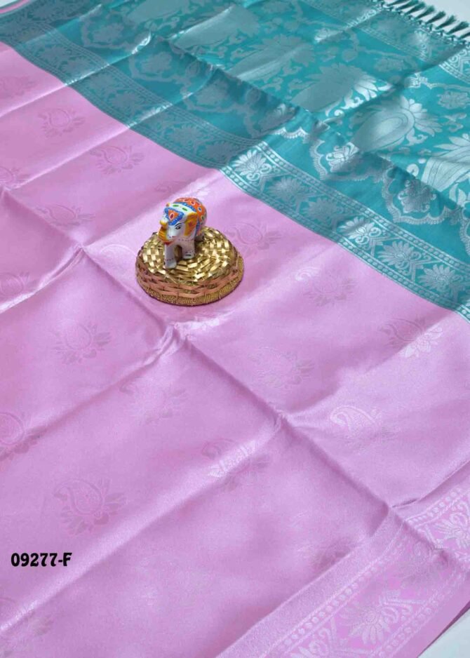 Kadambari - 09277-F  FlamingoPink Color Elagant Banarasi Saree CM1283433 (LR2B)
