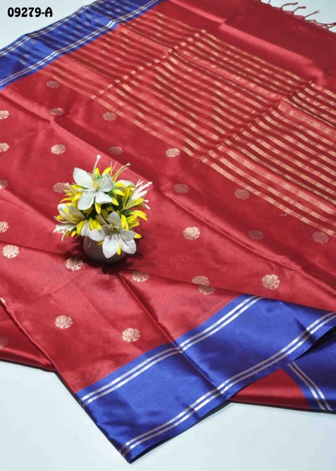 Ahalya -09279-A  DarkRed Color Traditional Look Semi Soft Silk Saree CM1273800 (LR2D)