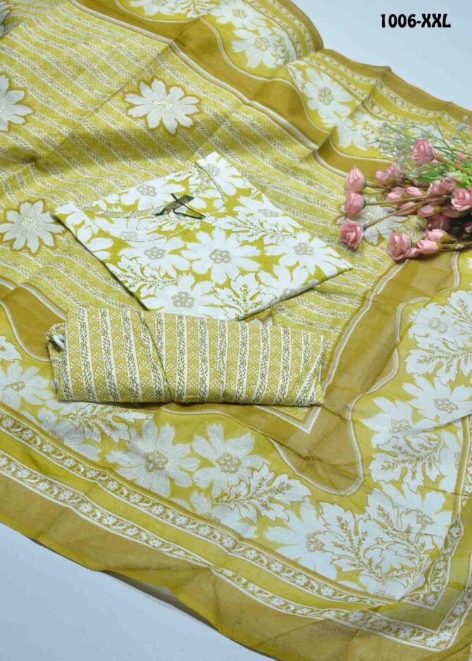 Baalar Colourful  -1006-XXL   TeaGreen Color Readymade Pure Cotton Salwar CM1292211 (LR2B)