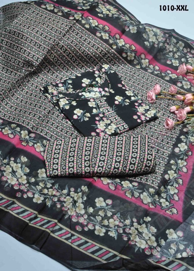 Baalar Colourful  -1010-XXL   Black Color Readymade Pure Cotton Salwar CM1292211 (LR2B)